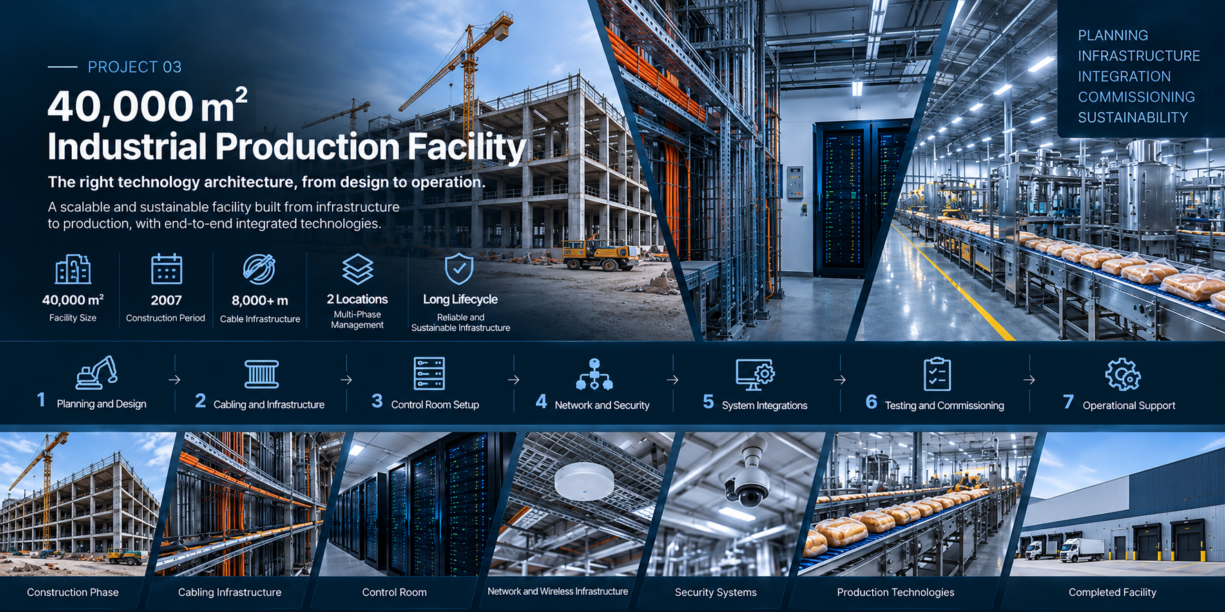 Industrial bakery facility